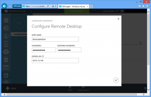 HDInsight: Configure Remote Desktop