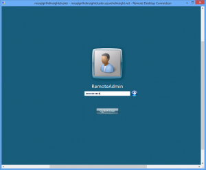 HDInsight: Log in via RDP
