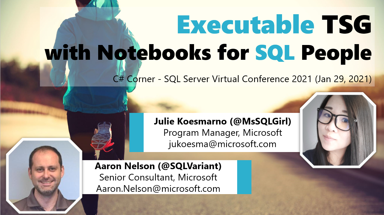 Executable Troubleshooting Guides with Notebooks for SQL people