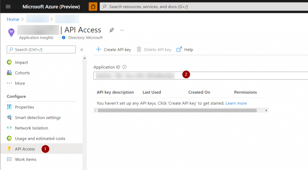 Application Insights App ID can be obtained from Azure Portal.